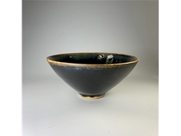 宋 定窑黑釉盌