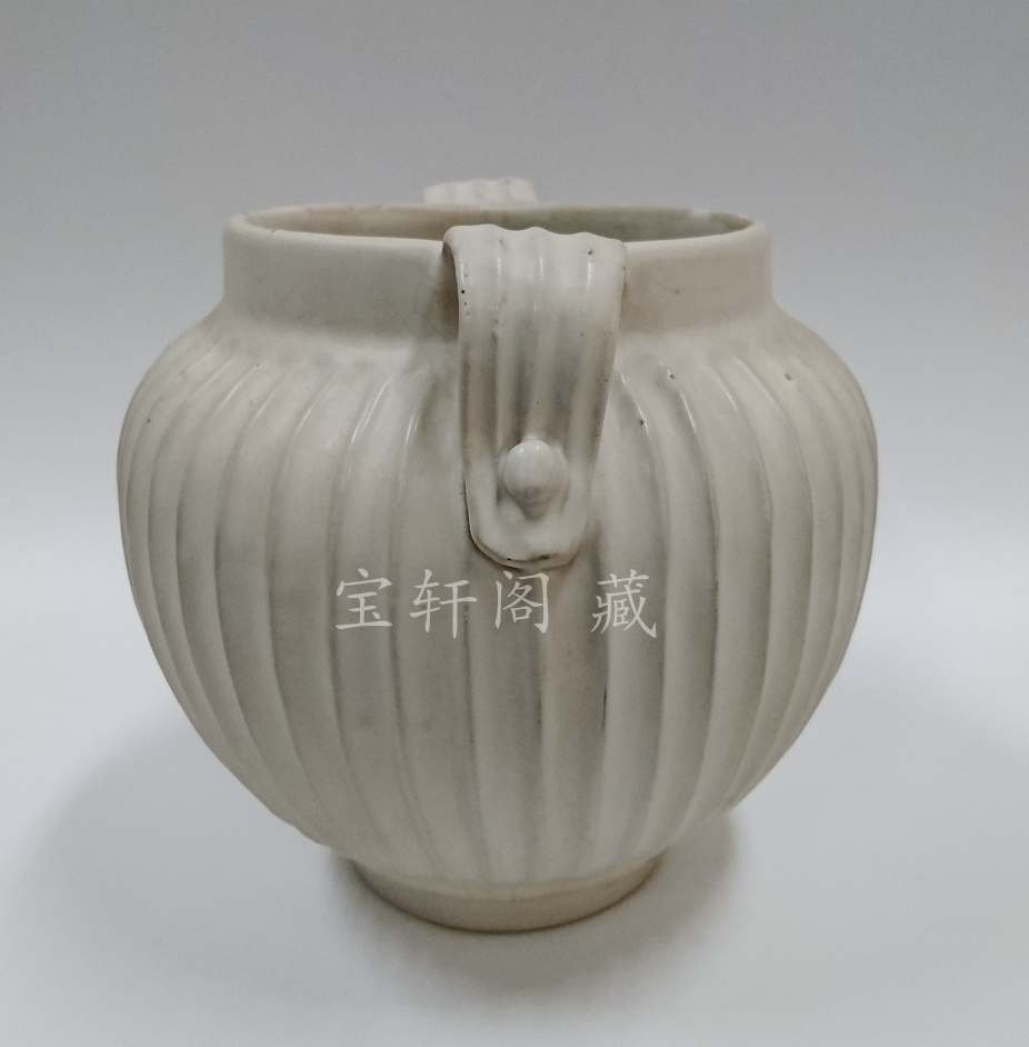 宋   白釉双系罐